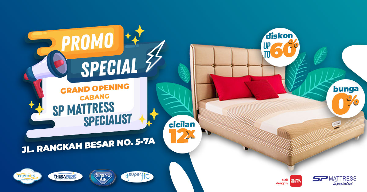 Promo Spring Bed Spesial Grand Opening Cabang SP Mattress Specialist