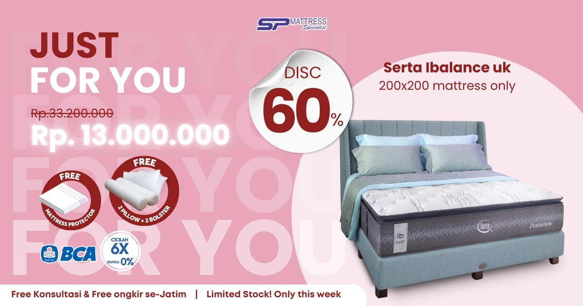 Diskon Spesial Spring Bed Serta iBalance Februari
